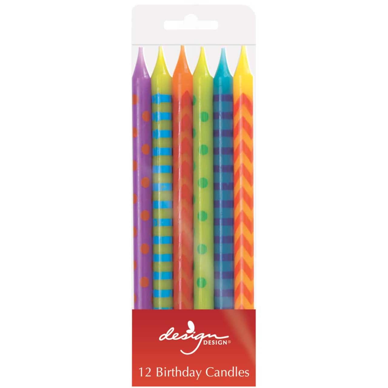 Design Design Colorful Designs Birthday Candle Sticks Set